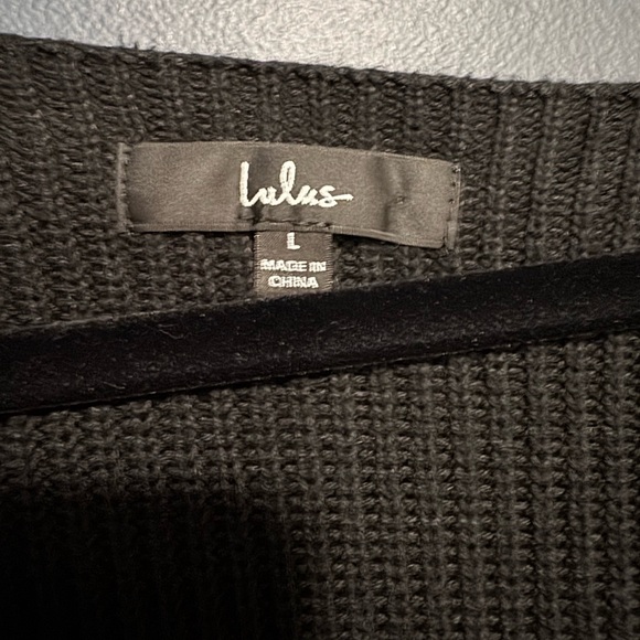 Black V-Neck Sweater - Lulus - Picture 2 of 3